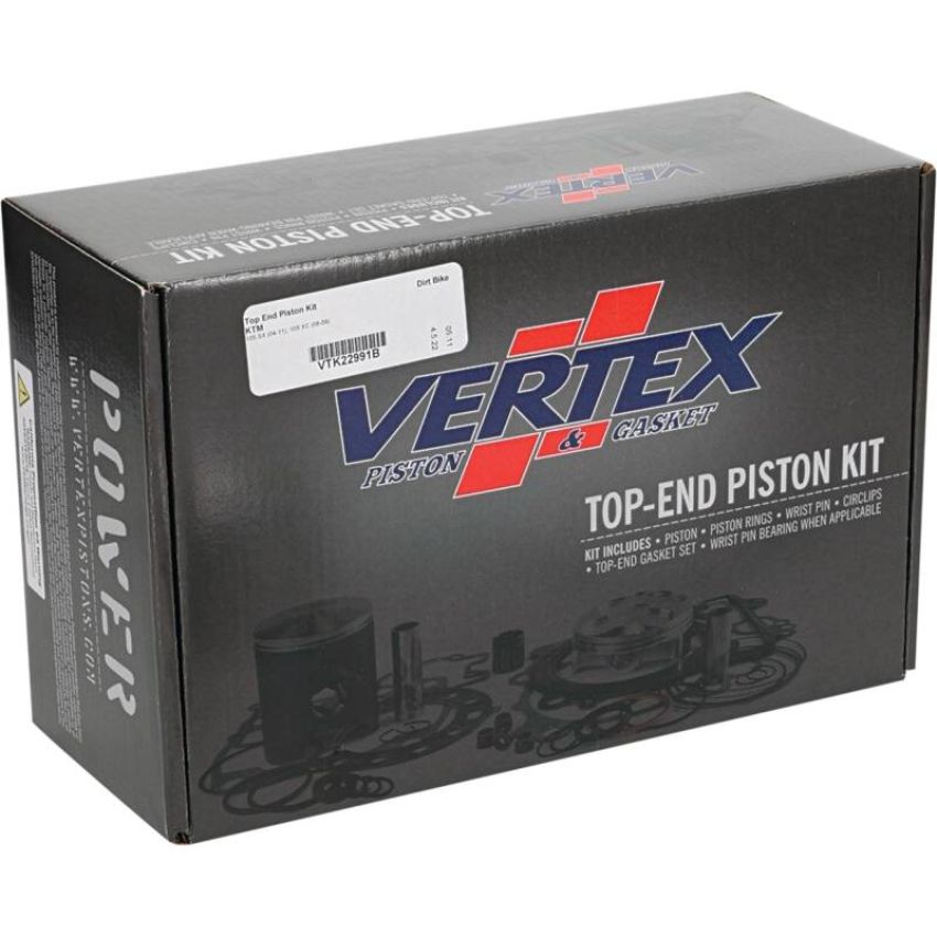 Vertex Pistons VTK22991B Vertex Piston 04-11 KTM 105 SX 105cc Top End Piston Kit