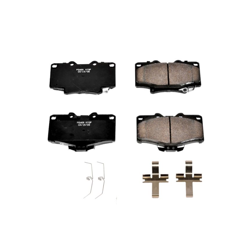 PowerStop 17-611 PowerStop - Z17 Low-Dust Ceramic Brake Pads with Hardware