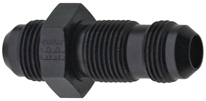 FRAGOLA FRG483204-BL Str Bulkhead Fitting #4 Black