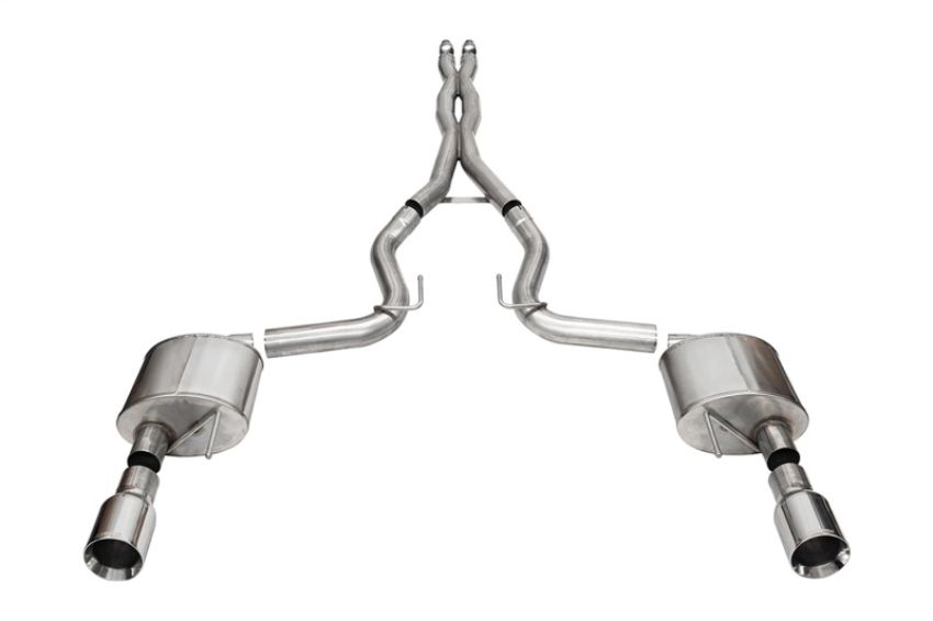 CORSA Performance 21251 Corsa 2024 Ford Mustang GT Xtreme CatBack Exhaust Sys 3.0in Dual Rear Exit w/4.5in StraightCut Tips