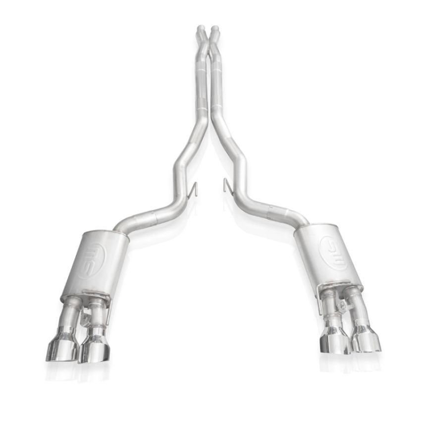 Stainless Works GT500CBXFCR 2020 Ford GT500 Redline Catback X-Pipe Exhaust Factory Connect - Polished Tips