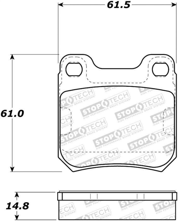 Stoptech 308.07090 Street Brake Pads
