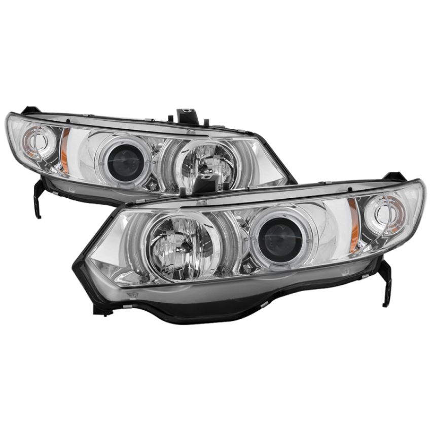 SPYDER 5010797 Projector Headlights - LED Halo - Chrome