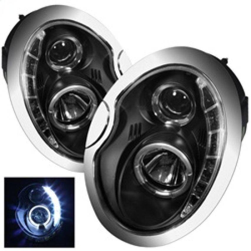 SPYDER 5011336 Projector Headlights - DRL - Black