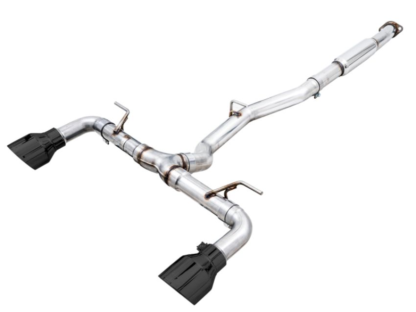 AWE Tuning 3020-33279 AWE Subaru BRZ / Toyota GR86 / Toyota 86 Track Edition Cat-Back Exhaust- Diamond Black Tips