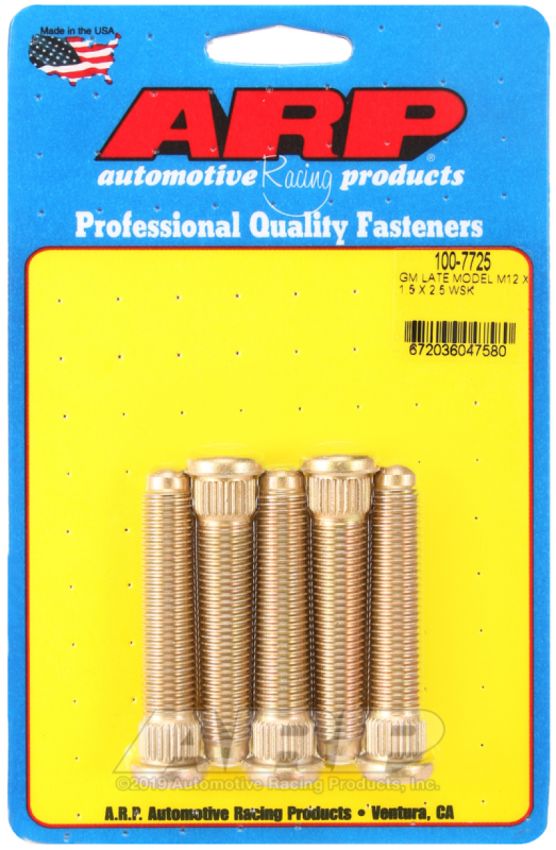 ARP ARP100-7725 Wheel Stud Kit 5pk GM L/M 12mm x 1.5 x 2.5