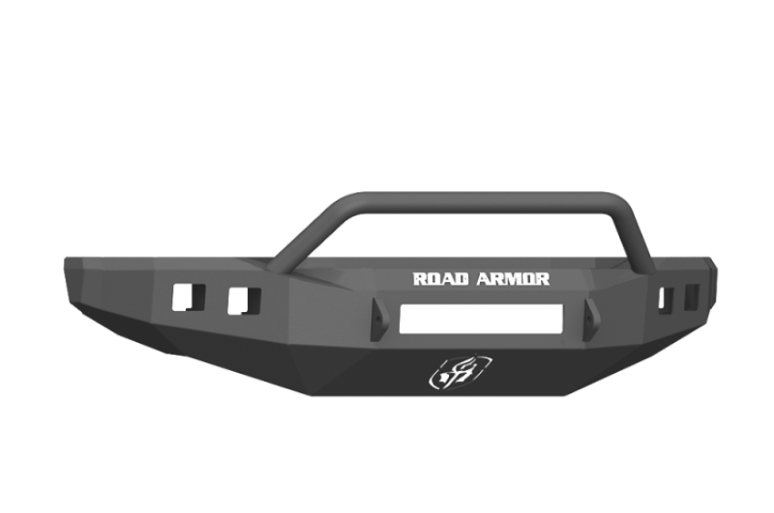 Road Armor 61744B-NW 17-20 Ford F-250 Stealth Wide Fender Flare Front Bumper w/Pre-Runner Guard - Tex Blk