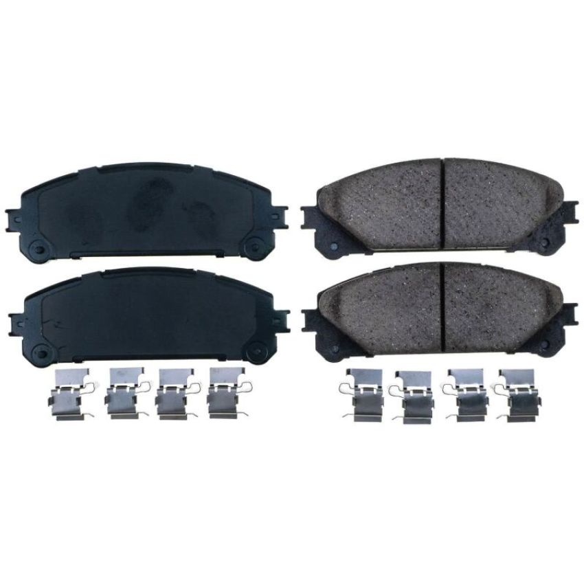 PowerStop 17-1324N PowerStop - Z17 Low-Dust Ceramic Brake Pads with Hardware