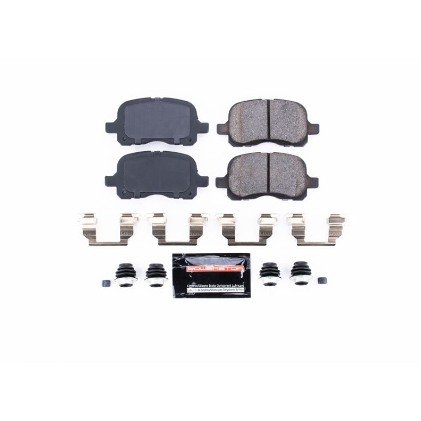 PowerStop Z23-741 PowerStop - Z23 Daily Driver Carbon-Fiber Ceramic Brake Pads with Hardware Kit