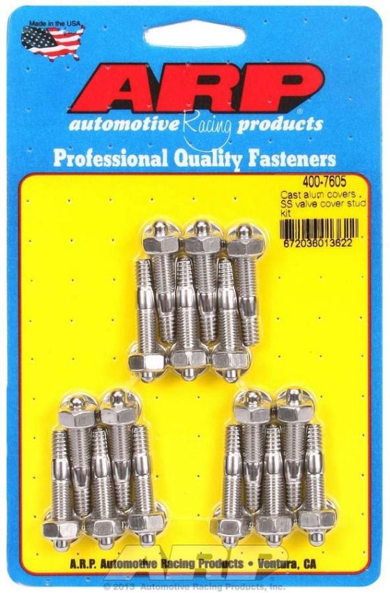 ARP ARP400-7605 S/S Valve Cover Stud Kit 6pt. (16)