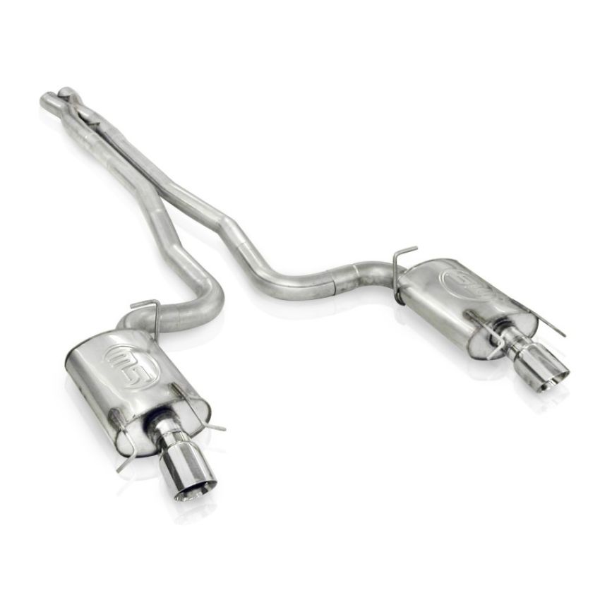 Stainless Works CTSV9CBLMF 09-15 Cadillac CTS-V Sedan 3in Catback System X-Pipe Turbo S-Tube Mufflers 4in Tips