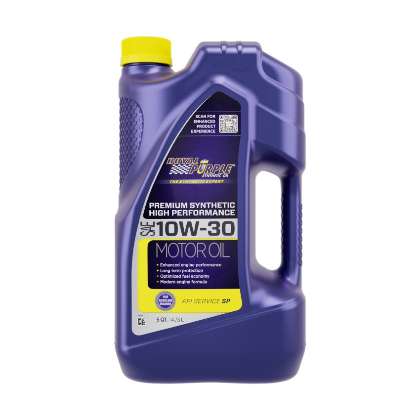 Royal Purple 53130 Premium Synthetic High Performance Multi-Grade 10W-30 Motor Oil - 5 Quart