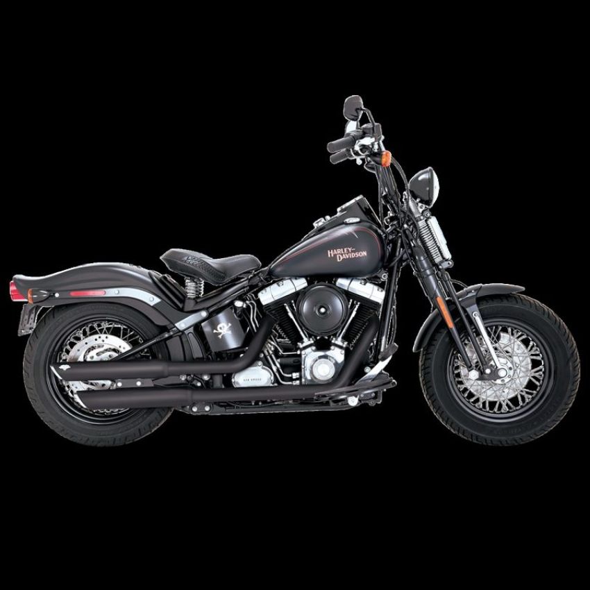 Vance and Hines 46341 Vance & Hines HD Softail Deluxe/Slim/Crossbones Ts S/OS Slip-On Exhaust