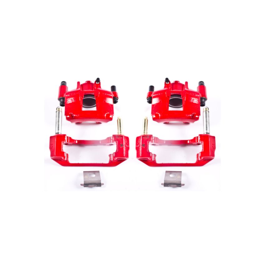 PowerStop S4378 Red Powder Coated Calipers