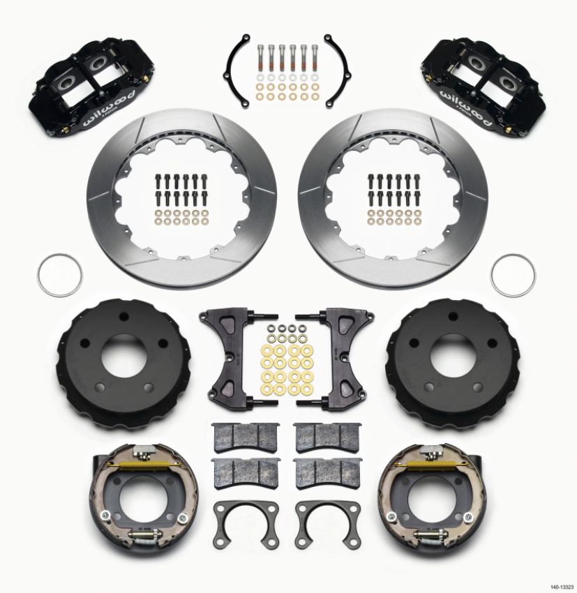 Wilwood 140-13323 Narrow Superlite 4R Rear P-Brk Kit 12.88in Big Ford 2.36in Off Bronco 5 x 5.50