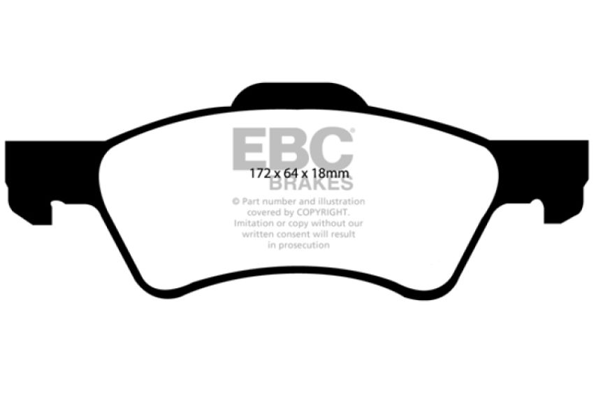 EBC Brakes UD857 Ultimax OEM Replacement Brake Pads