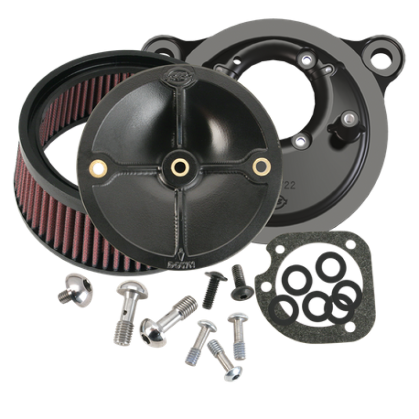 S&S Cycle 170-0100 93-99 BT Models w/ Stock CV Carb Stealth Air Cleaner Kit w/o Cover