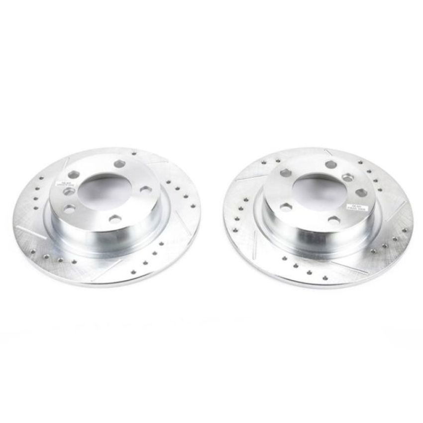 PowerStop EBR1412XPR PowerStop Evolution Performance Drilled, Slotted & Plated Brake Rotor Pair
