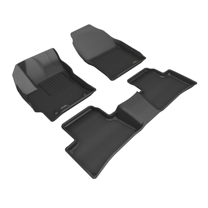 3D MAXpider L1TY29301509 3D MAXider 22-23 Toyota Corolla Cross FWD Kagu Black Floor Mats - Row 1/2