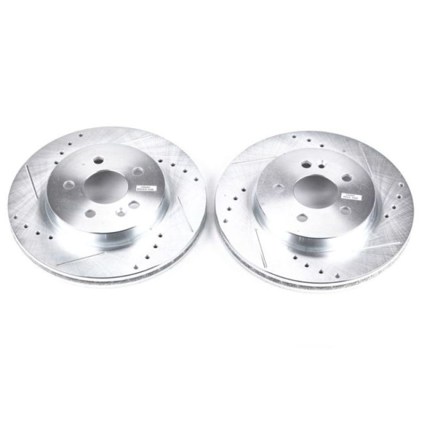 PowerStop EBR626XPR PowerStop Evolution Performance Drilled, Slotted & Plated Brake Rotor Pair