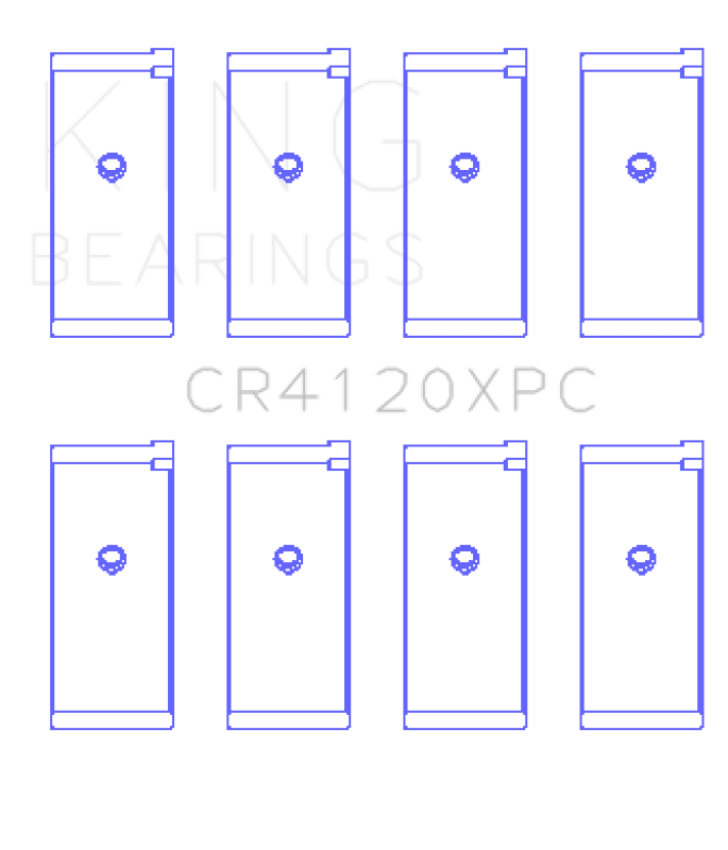 King Mitsubishi 4G63/4G64 (Size STD) Performance Coated Connecting Rod Bearing - Set of 4