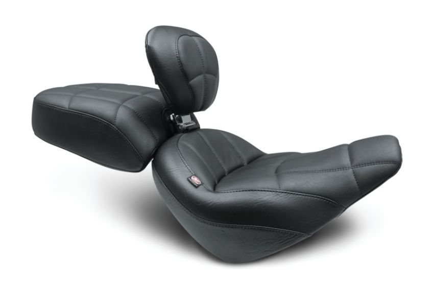 Mustang Motorcycle 79495 Mustang 18-21 Harley Street Bob Standard Touring Recessed Pass Seat - Black