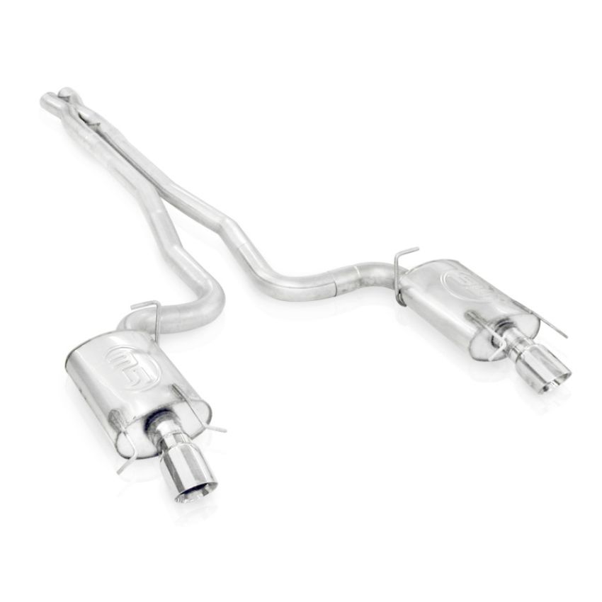 Stainless Works CTSV9WGCBHDR 2009-15 Cadillac CTS-V Wagon 3in Catback System X-Pipe Chambered Mufflers 4in Tips