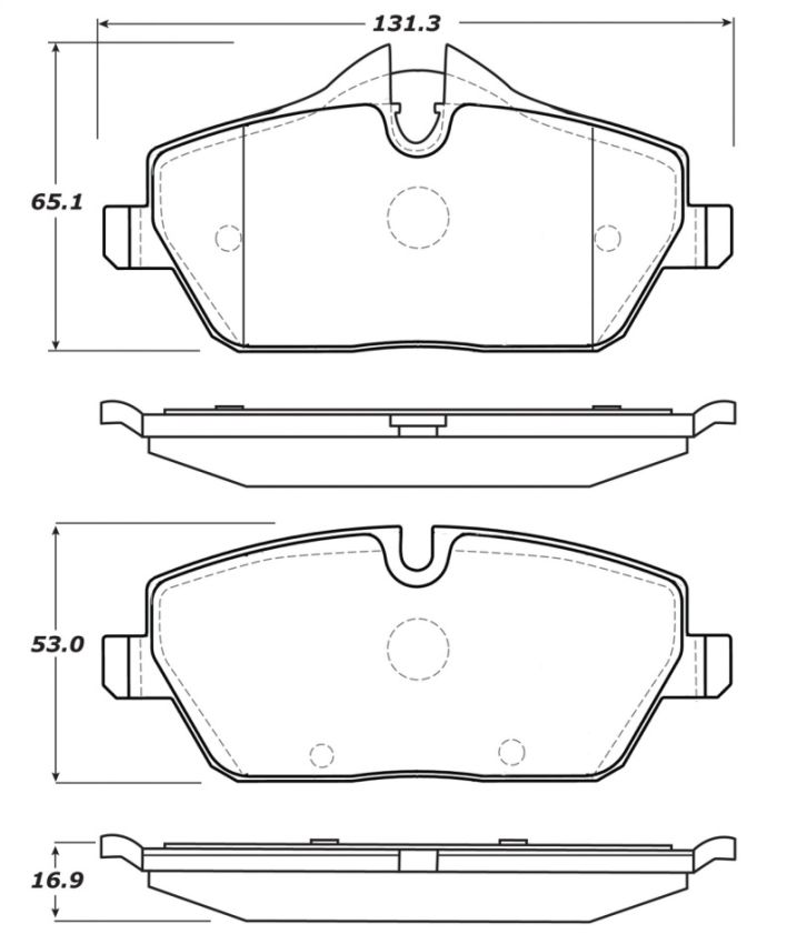 Stoptech 308.13080 Street Touring Brake Pads