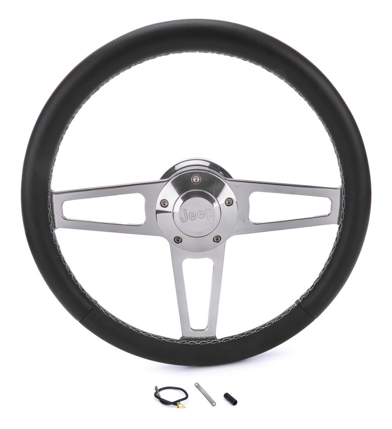 GRANT GRT1914 T Series Pol. Wheel Jeep Logo/Install Kit