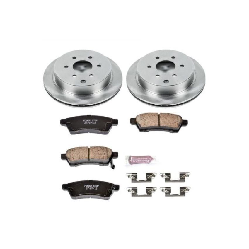 PowerStop KOE4621 OE Stock Replacement Low-Dust Ceramic Brake Pad and Rotor Kit