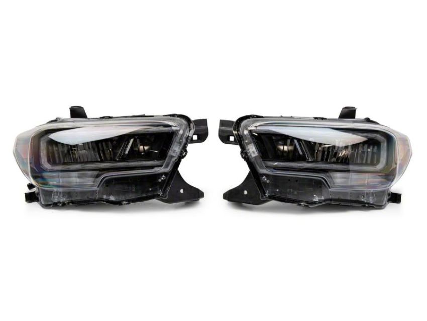 Raxiom TT8291 16-23 Toyota Tacoma w/ Factory Halogen DRL LED Headlights- Blk Housing (Clear Lens)