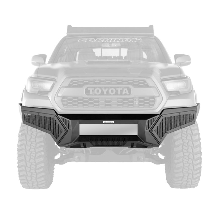 Go Rhino 34389T 16-21 Toyota Tacoma Element Front Bumper with Fixed Light Bar Mount Textured Black