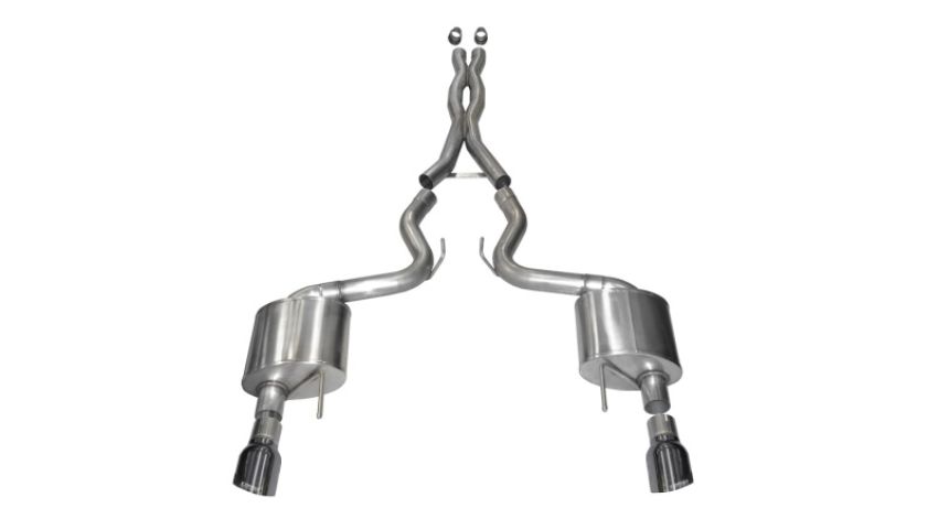 CORSA Performance 14332GNM Corsa 2015-17 Ford Mustang GT Coupe 5.0L 3in Sport Cat-Back Exhaust Dual Rear Exit w/ Gun Metal Tips