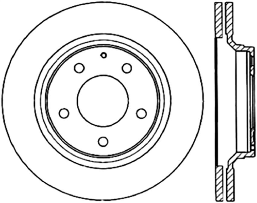 Stoptech 127.45052R Slotted & Drilled Sport Brake Rotor