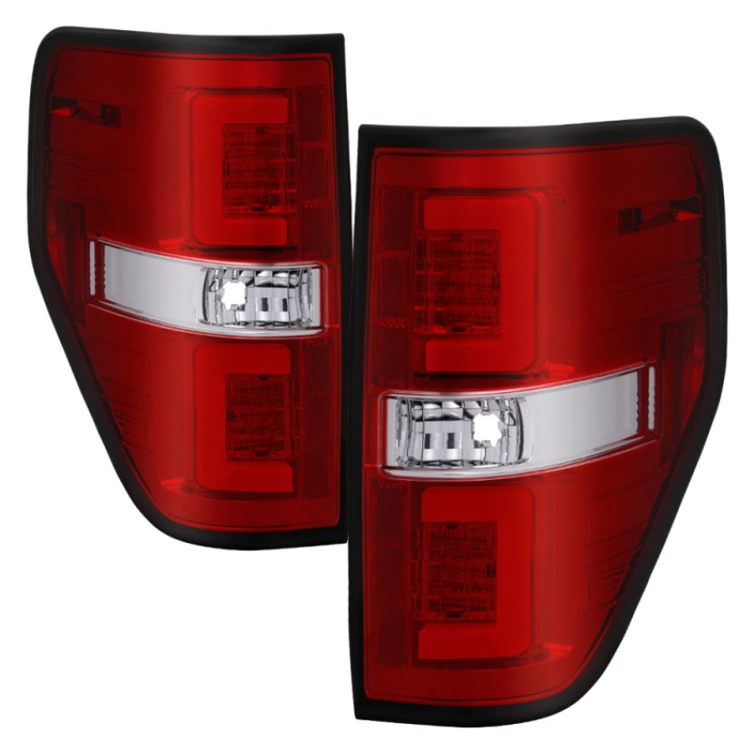 SPYDER 5084224 LED Tail Lights - Version 2 - Red Clear