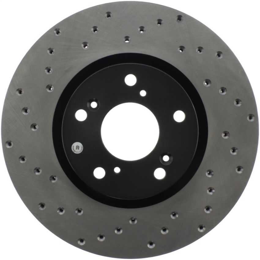 Stoptech 128.40057R 06-08 Honda Civic Si Cross Drilled Right Front Rotor