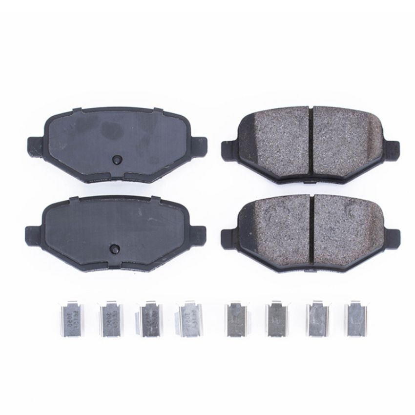 PowerStop 17-1754 PowerStop - Z17 Low-Dust Ceramic Brake Pads with Hardware