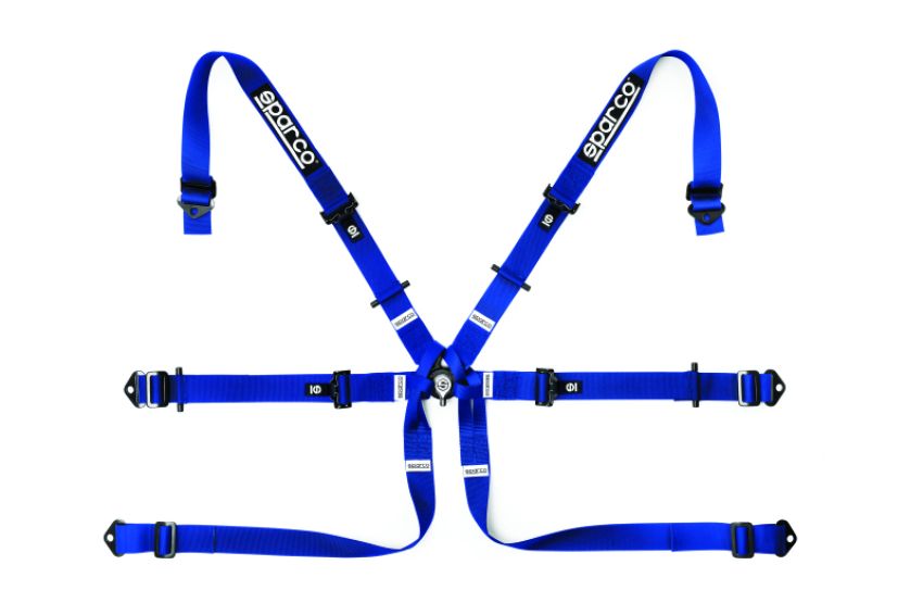 SPARCO 04819H2AZ BELT 6 PNT 2in FORMULA BLU