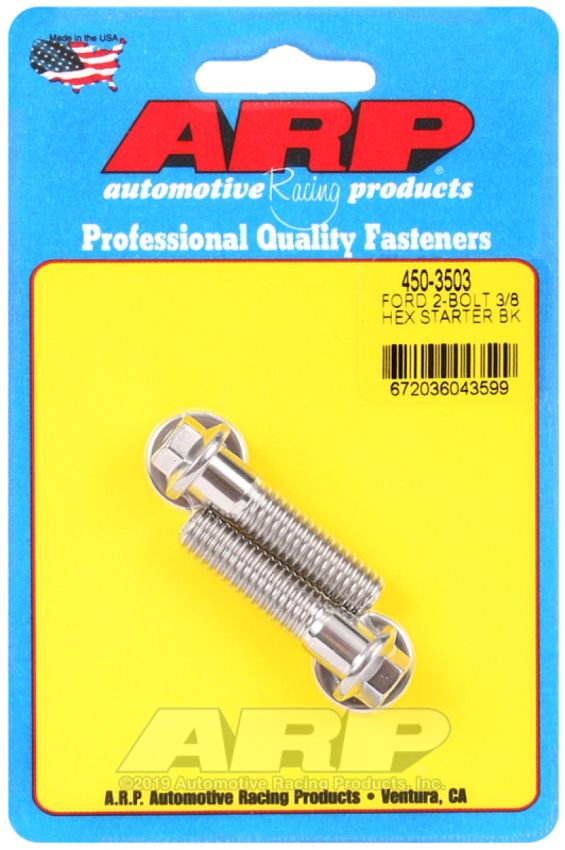 ARP ARP450-3503 Starter Bolt Kit SS Hex Ford