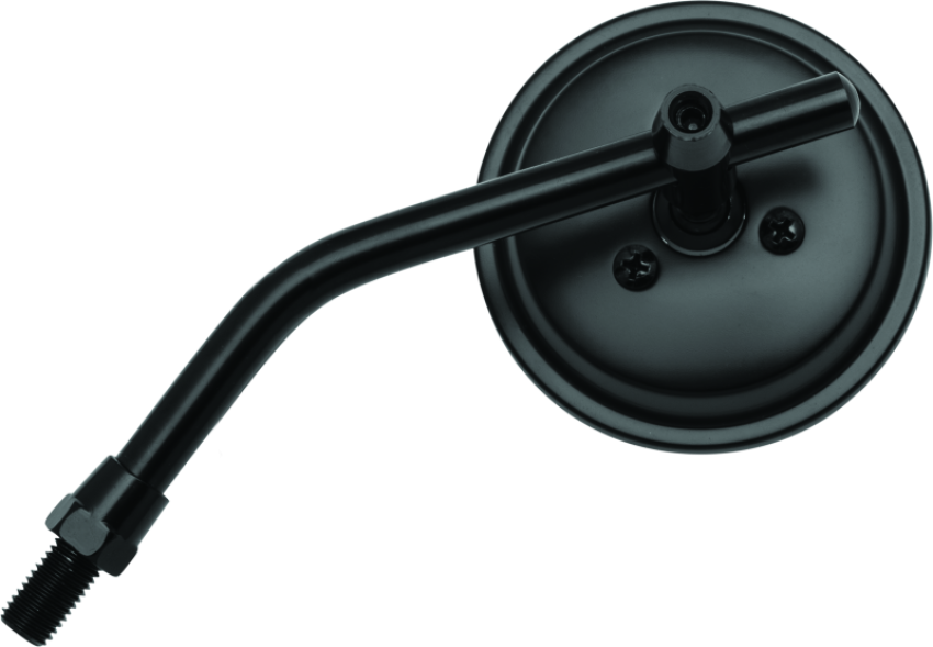 BikeMaster 600803 3in Adjustable Round Mirror 10mm - Each - Black