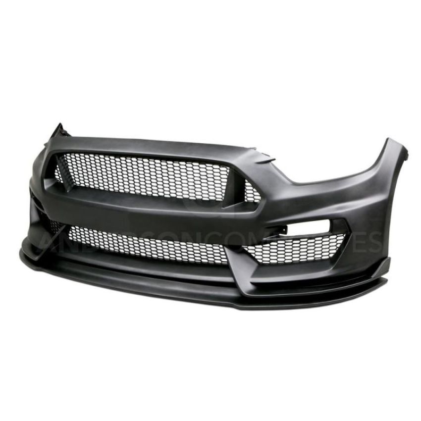 Anderson Composites AC-FB15FDMU-GR-GF 15-16 Ford Mustang GT350 Style Fiberglass Front Bumper w/ Front Lip