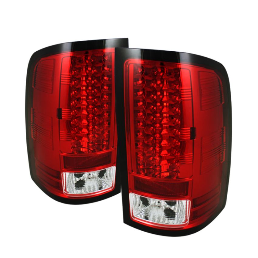 SPYDER 5014955 LED Tail Lights - Red Clear