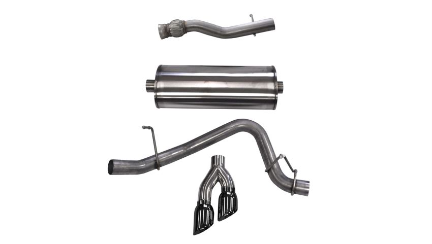 CORSA Performance 14749BLK Corsa 2015-2020 GMC Yukon Denali XL 6.2L V8 3in Cat-Back Single Side Exit Twin 4in Black Tips