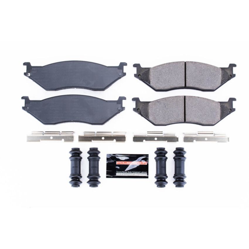 PowerStop Z23-777 PowerStop - Z23 Daily Driver Carbon-Fiber Ceramic Brake Pads with Hardware Kit