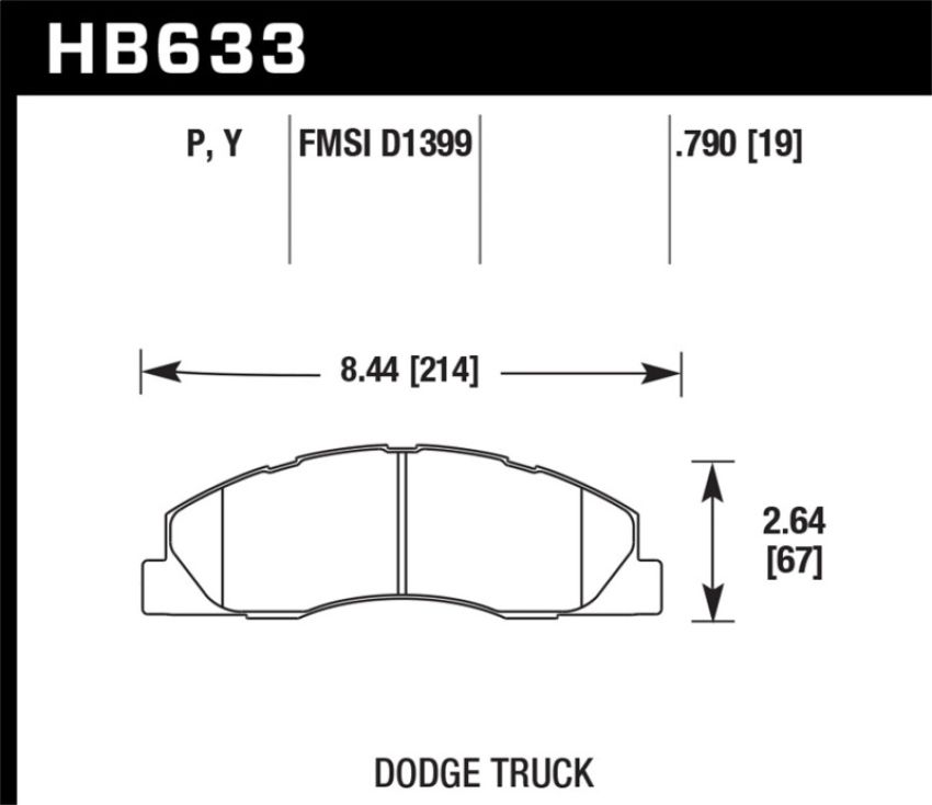 Hawk Performance HB633Y.790 LTS Disc Brake Pad