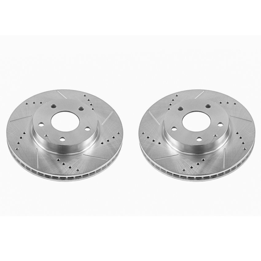 PowerStop JBR1599XPR PowerStop Evolution Performance Drilled, Slotted & Plated Brake Rotor Pair
