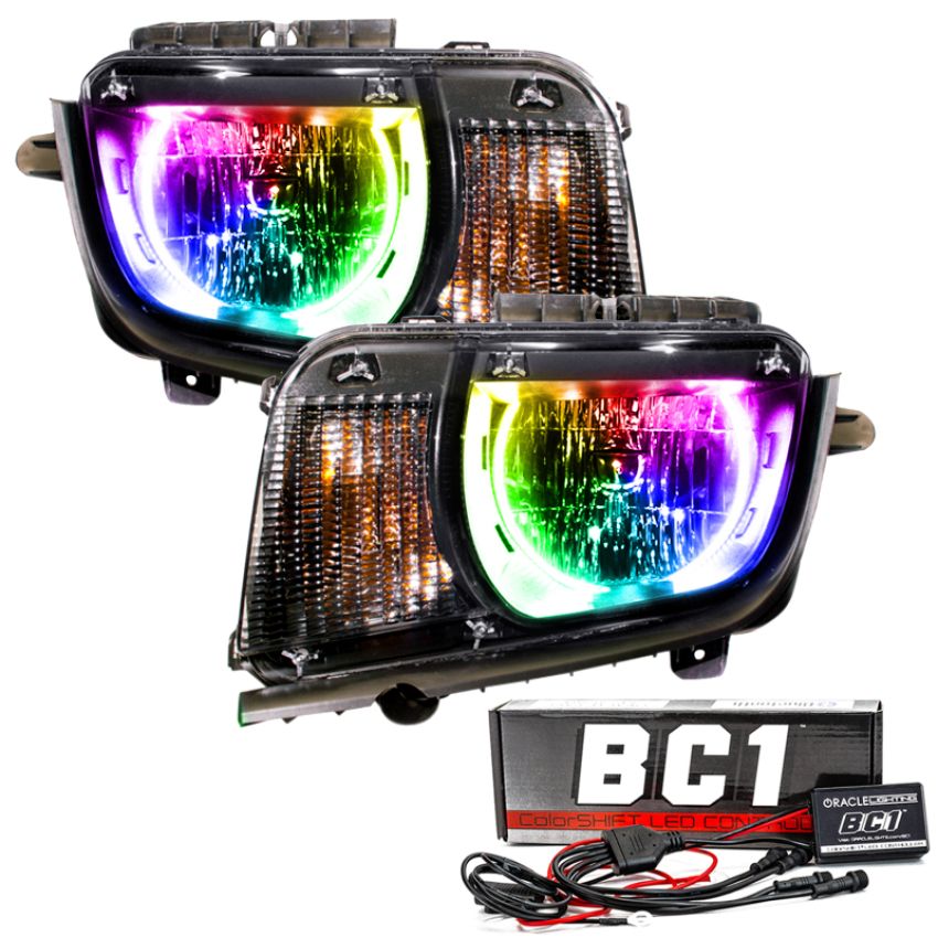 Oracle Lighting 7003-335 ORACLE 2010-2013 Chevrolet Camaro Pre-Assembled LED Halo Headlights - (Non-RS)