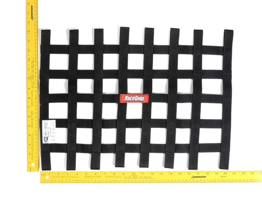 Racequip 726002 Black 15 X 21 SFI Ribbon Net