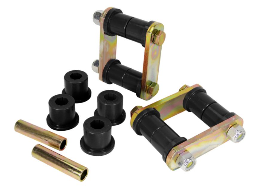Prothane 1-1013-BL 70-74 AMC AMX/Javelin HD Spring & Shackles Bushings - Black