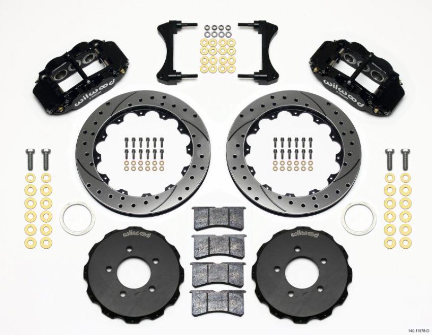 Wilwood 140-11978-D Narrow Superlite 6R Front Hat Kit 12.88in Drilled 2006-Up Civic / CRZ